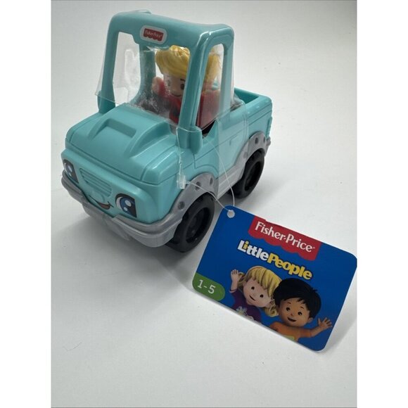 Fisher-Price Other - Fisher Price Little People Blue Jeep with Girl Figure Set Pretend Play Toy NEW